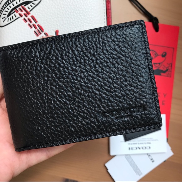 ❤️ 🐭 Coach Disney Mickey Mouse X Keith Haring 3 In 1 Wallet - Picture 9 of 16